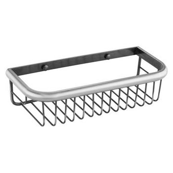 Полка корзина ZorG SL AZR U-1 SL Серебро — фото 1, Полки для ванной и душа