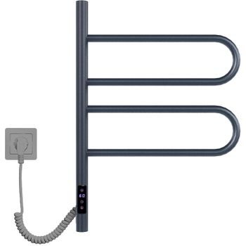 Электрический полотенцесушитель Vincea 44х60 VTD-1R1CGE Графит — фото 1, Электрические полотенцесушители