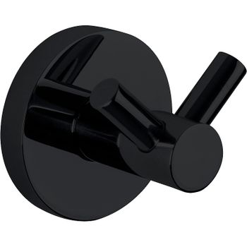 Двойной крючок Nofer Niza 16852.N Черный — фото 1, Крючки для полотенец