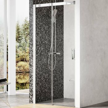 Душевая дверь Ravak Matrix MSD2-120 L 0WLG0C00Z1 профиль Хром стекло Transparent — фото 1, Раздвижные душевые двери