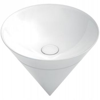 Раковина Kerama Marazzi Cono 44 CO.wbi.44 Белая глянцевая — фото 1, Раковины встраиваемые сверху