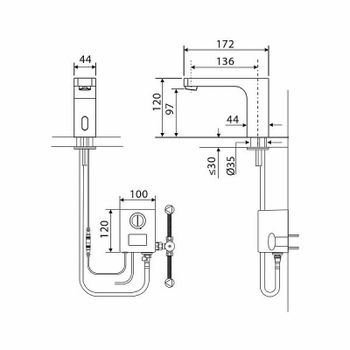 Смеситель для раковины Timo Torne 4313/17F Золото матовое — фото 12, Смесители для раковины