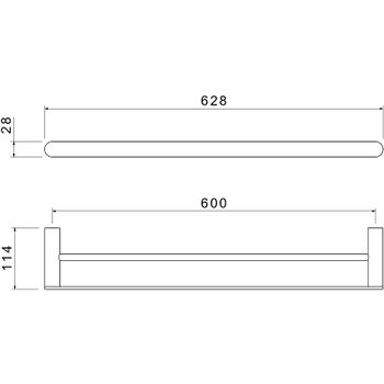 Товар: Полотенцедержатель Aquatek Лира AQ4430MB двойной Черный матовый - фото 2 Полотенцедержатель Aquatek Лира AQ4430MB двойной Черный матовый — фото 2, Полотенцедержатели