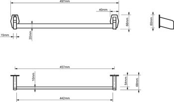 Полотенцедержатель Sonia Luce 182442 Черный матовый — фото 3, Полотенцедержатели