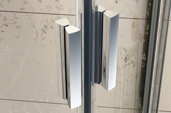 Душевой уголок Ravak Blix BLCP4-80 80x80 3B240100ZG профиль Белый стекло Grape — фото 4, Душевые уголки четверть круга