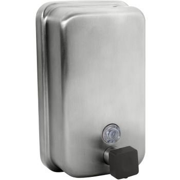 Диспенсер для жидкого мыла Bemeta Hotel 105109075 Хром матовый — фото 1, Диспенсеры для жидкого мыла