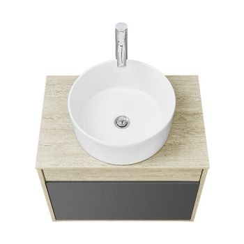 Тумба под раковину Aquaton Лофт Урбан 65 1A254001LQX60 подвесная Cерый графит Дуб орегон — фото 4, Тумбы под раковину