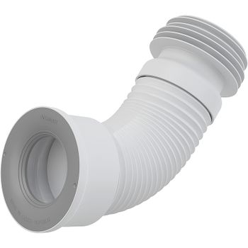 Фановая труба гофровая Alcaplast A97 Белая — фото 1, Гофры и отводы