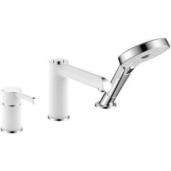 Смеситель на борт ванны Gappo G03-8 G1103-8 Белый Хром — фото 1, Смесители на борт ванны