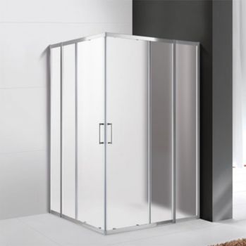 Душевая стенка Cezares MOLVENO-FIX-30-P-Cr профиль Хром стекло матовое — фото 1, Боковые стенки