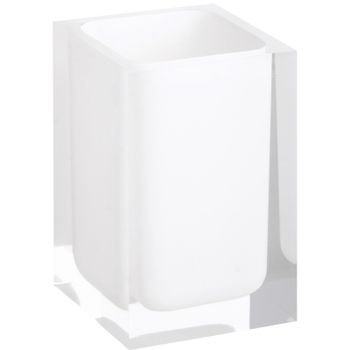 Стакан для зубных щеток Bemeta Vista 120111026-104 Белый — фото 1, Стаканы для зубных щеток