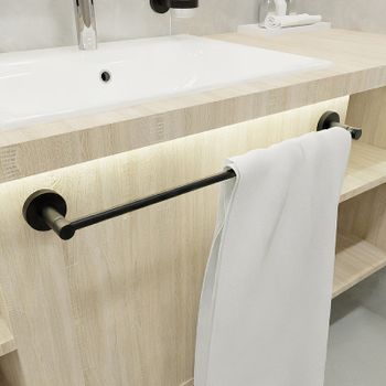 Полотенцедержатель Fixsen Comfort Black FX-86001 Черный матовый — фото 3, Полотенцедержатели