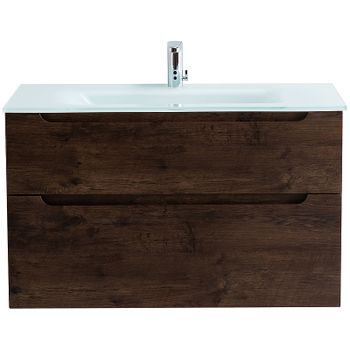 Тумба под раковину BelBagno Etna-H60 90 ETNA-H60-900-2C-SO-RW-P подвесная Rovere Moro — фото 9, Тумбы под раковину