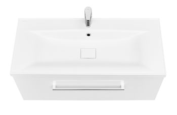 Тумба под раковину Aquaton Мадрид 100 М 1A126901MA010 подвесная Белая — фото 2, Тумбы под раковину