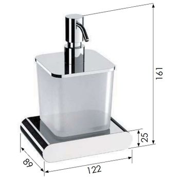 Дозатор для жидкого мыла Remer Lounge LN13BO Белый матовый — фото 2, Дозаторы