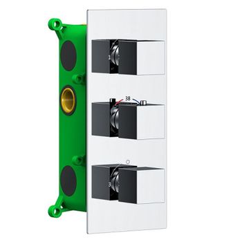 Душевая система Timo Petruma SX-5079/00SM с термостатом Хром — фото 2, Встраиваемые душевые комплекты