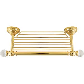 Полка для полотенец Migliore Cristalia 16840 Золото с кристаллами Swarovski — фото 1, Полки для полотенец