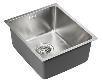 Кухонная мойка Paulmark Vista 38 PM904438-BS Брашированная сталь — фото 2, Кухонные мойки