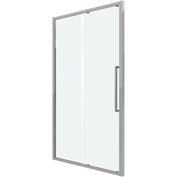 Душевая дверь Grossman Cosmo 100 100.K33.02.100.10.00 профиль Хром стекло прозрачное — фото 11, Раздвижные душевые двери