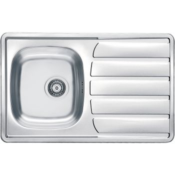 Кухонная мойка Alveus Zoom 20 NAT-90 790x500 1098938 Натуральная сталь — фото 1, Кухонные мойки
