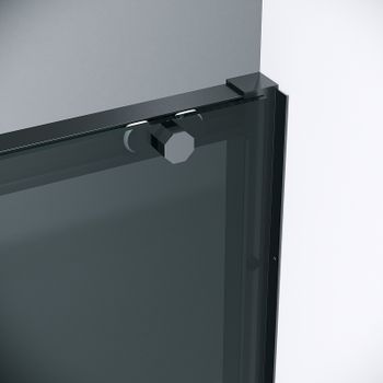 Душевая дверь Grossman Style 130 100.K33.05.130.21.10 профиль Черный матовый стекло тонированное — фото 8, Раздвижные душевые двери