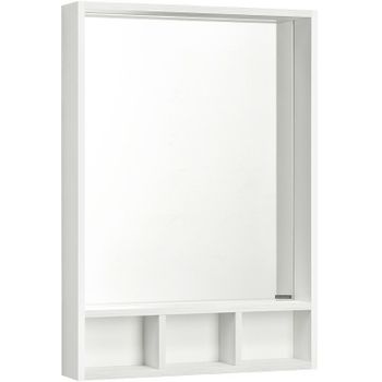 Зеркало Aquaton Йорк 60 1A170102YOAY0 Белое Выбеленное дерево — фото 1, Зеркала в ванную комнату