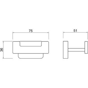 Двойной крючок Schein Klimt 9212BG Золото матовое — фото 2, Крючки для полотенец
