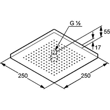 Душевая система Kludi Ameo 418310575 с термостатом Хром — фото 9, Встраиваемые душевые комплекты