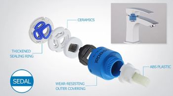 Смеситель для раковины Gappo G07 G1007-7 Белый Хром — фото 6, Смесители для раковины