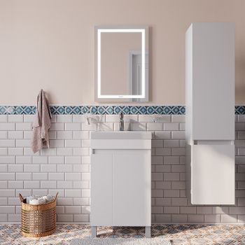 Тумба с раковиной Iddis Zodiac 50 ZOD5CDFi95K Белая — фото 4, Тумбы с раковиной