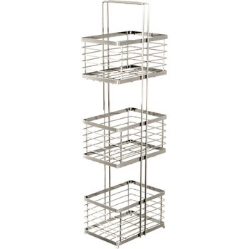 Напольная полка Fixsen Antik FX-851 Хром — фото 1, Полки для ванной и душа