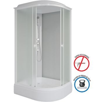 Душевая кабина Niagara Promo 120x80 L P120/80/26L/MT без гидромассажа — фото 3, Душевые кабины