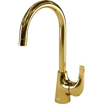 Смеситель для кухни WasserKRAFT Sauer 7107 Золото — фото 1, Смесители для кухни