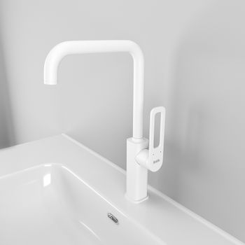 Смеситель для кухни Iddis Slide SLIWT00i05 Белый матовый — фото 2, Смесители для кухни