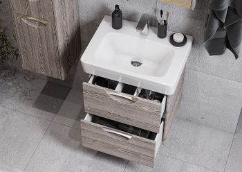 Тумба под раковину Aquaton Сильва 54 1A211801SIW60 Дуб фьорд — фото 5, Тумбы под раковину