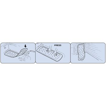 Коврик для душа Ridder Promo 51x51 167907 Серый — фото 5, Коврики для ванной комнаты