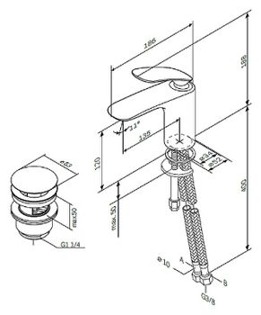 Смеситель для раковины AM.PM Sensation F3082164 Хром — фото 8, Смесители для раковины