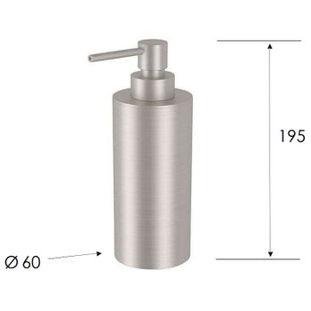 Дозатор для жидкого мыла Remer X-Style Inox SSXI13A Нержавеющая сталь — фото 2, Дозаторы