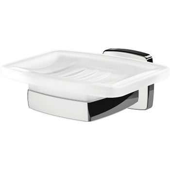 Мыльница AM.PM Gem A9034200 Хром Белая — фото 1, Мыльницы