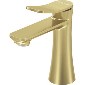 Смеситель для раковины Grossman Advans 510.K35.09.320 Золото брашированное — фото 1, Смесители для раковины