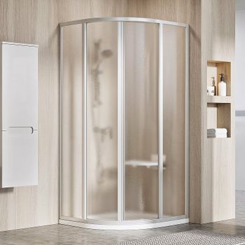 Душевой уголок Ravak Supernova SKCP4-90 90x90 3117OU02ZG профиль Сатин стекло Grape — фото 2, Душевые уголки четверть круга