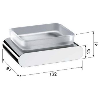 Мыльница Remer Lounge LN10DO Золото — фото 2, Мыльницы