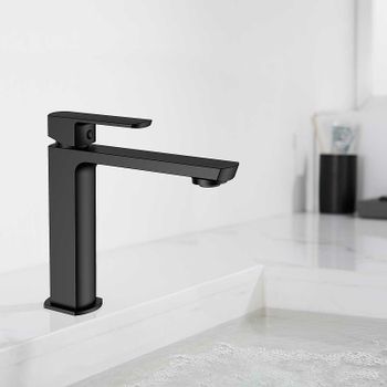 Смеситель для раковины Vincea Next VBF-1N1MB Черный матовый — фото 4, Смесители для раковины