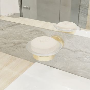 Мыльница Fixsen Comfort Gold FX-87008 Золото-сатин — фото 3, Мыльницы