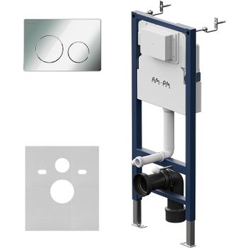 Инсталляция AM.PM PrimeFit I012709.0151 для унитаза с клавишей смыва Хром глянцевый — фото 4, Инсталляции для унитазов