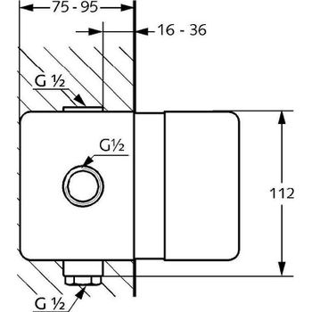Душевая система Kludi Bozz 387363976 Черная матовая — фото 10, Встраиваемые душевые комплекты