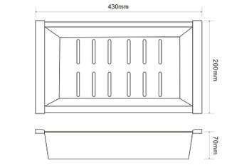 Коландер ZorG PVD Bronze C 12-44 BRONZE Бронза — фото 2, Коландеры