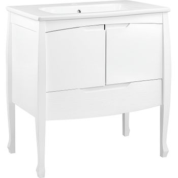 Тумба под раковину Veedi Lord 80 LRD800T-DR Белая — фото 1, Тумбы под раковину