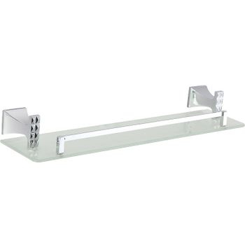 Стеклянная полка Bronze de Luxe Grani 04012 Хром — фото 1, Полки для ванной и душа