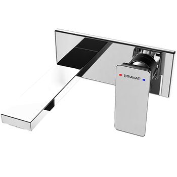 Смеситель для раковины Bravat Phillis P69183C-ENG Хром — фото 1, Смесители для раковины